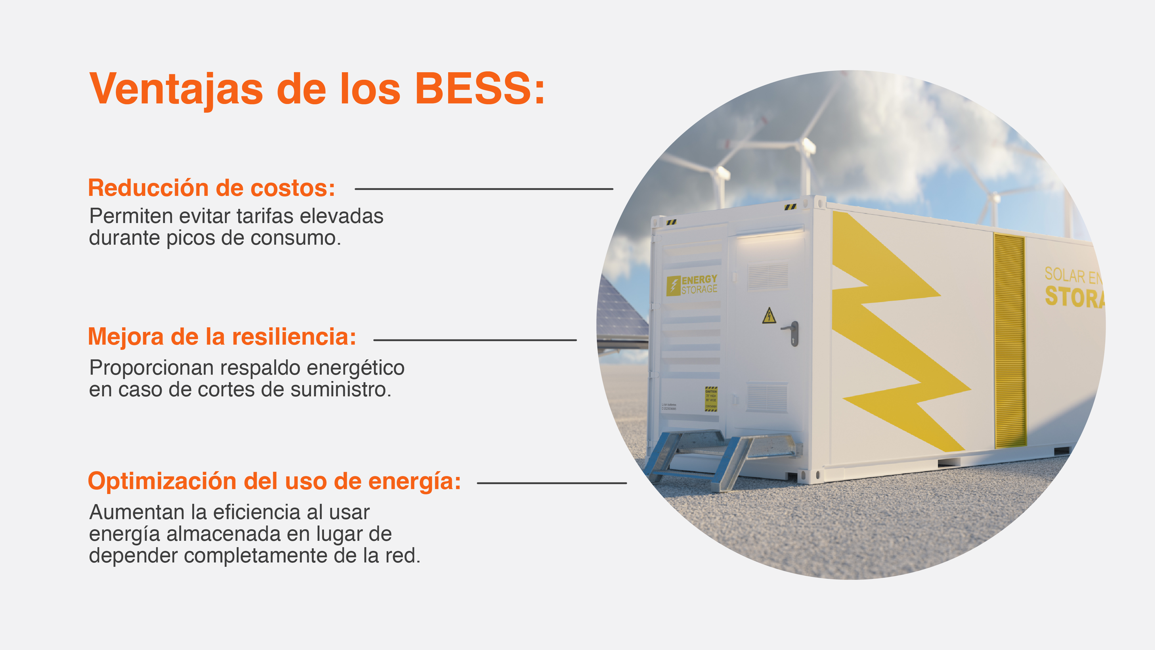 Ventajas de los Battery Energy Storage Systems