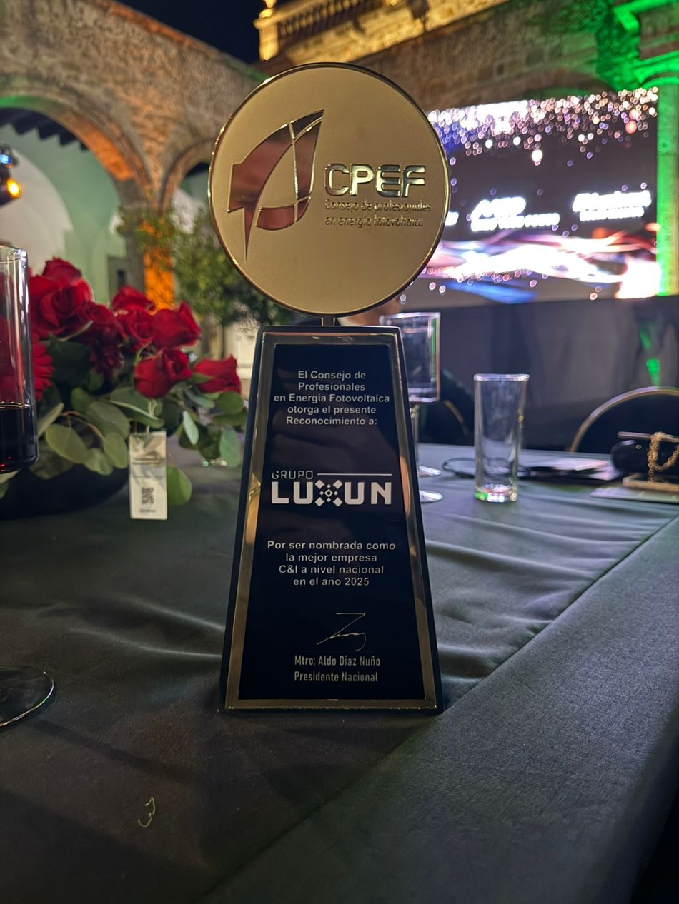Grupo LUXUN Named Mexico's Best C&I Solar Company by CPEF