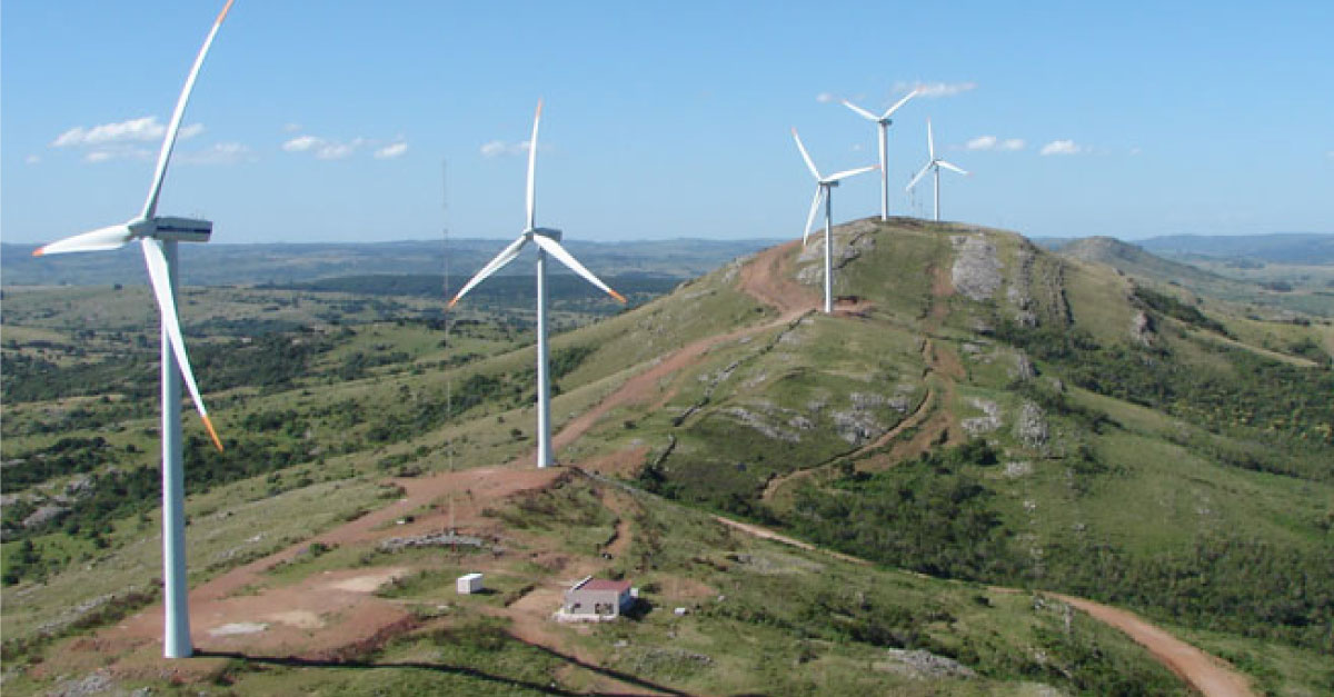 Parque Eólico Julieta en Cerro Chato, Uruguay